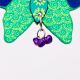 Handmade Wooden Butterfly Christmas Hanging - Yellow-Red, Orange-Blue, Pink-Purple, Green-Blue